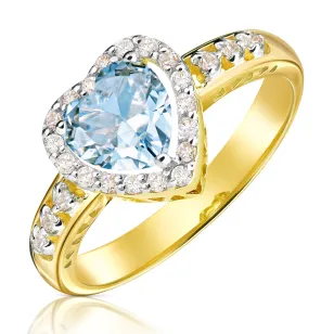 Gold Verlobungsring Saphir Herz P1.773Pn | ergold