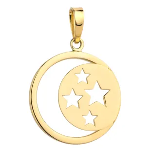 ⭐ Zawieszka złota księżyc i cztery gwiazdki ♥ Ergold