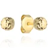 ⭐ Kolczyki kulki super lekkie diamentowane 4 mm ♥ Ergold
