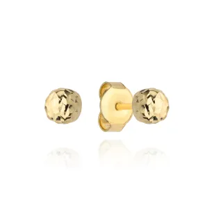 ⭐ Kolczyki kulki super lekkie diamentowane 4 mm ♥ Ergold