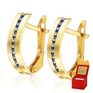 Goldene Ohrringe Mona Sample 585 K3.2465P | ergold