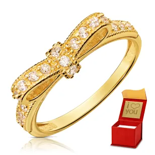 Goldkokette Ring mit Schleife P1.950 | ergold