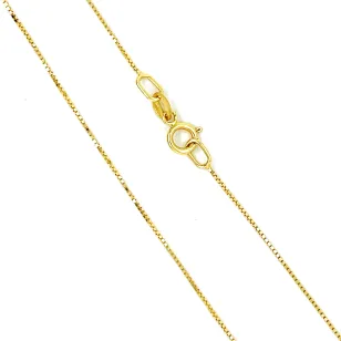 Łańcuszek KOSTKA 50 cm próba 585| ERgold