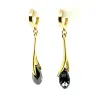 Goldene Ohrringe Swarovski Crystal CNA.33P | ergold