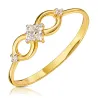 Goldring mit Strasssteinen SQUARE P2.1296 | ergold