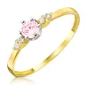 Verlobungsgoldring mit Smaragd Zirkonia P3.1556mit | ergold