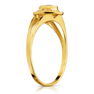 Goldring mit Strasssteinen SQUARE P2.1296 | ergold