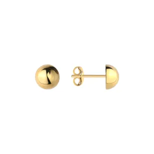 ⭐ Kolczyki pół kulki śr. 4 mm na sztyfcie super lekkie ♥ Ergold
