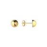 ⭐ Kolczyki pół kulki śr. 4 mm na sztyfcie super lekkie ♥ Ergold