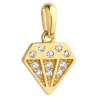 ⭐ Zawieszka złoty diament wysadzany cyrkoniami ♥ Ergold