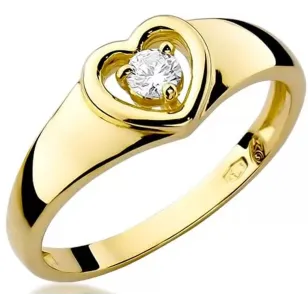 Gold Diamant Ring EY-1 0.10ct | ergold