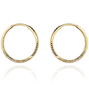 ⭐ Kolczyki koła diamentowane - 5,8cm ♥ Ergold