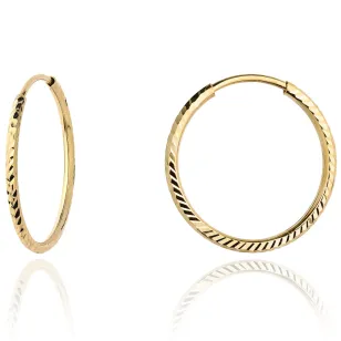 ⭐ Kolczyki koła diamentowane - 5,8cm ♥ Ergold