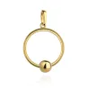 ⭐ Zawieszka złoty ring z ruchomą kulką ♥ Ergold