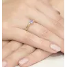 Goldener Diamantring EY-10 Amethyst | ergold
