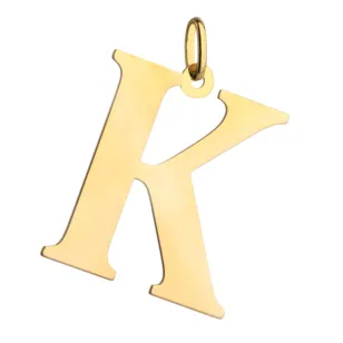 ⭐ Zawieszka złota literka K duża 3cm ♥ Ergold