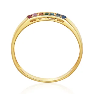 Goldring mit Steinen P2.1377 | ergold