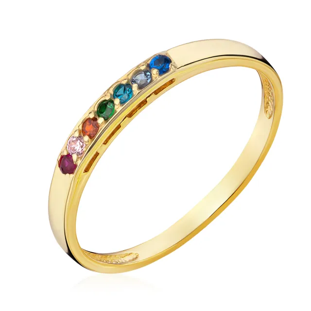 Goldring mit Steinen P2.1377 | ergold