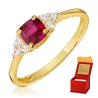 Goldring mit Strasssteinen SQUARE P2.1296 | ergold