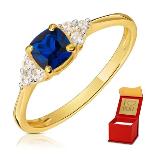 Goldring mit Strasssteinen SQUARE P2.1296 | ergold