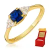 Goldring mit Strasssteinen SQUARE P2.1296 | ergold