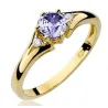 Goldener Diamantring EY-76 Amethyst | ergold