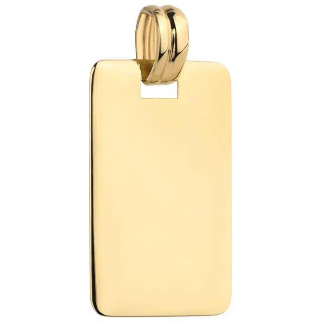 ⭐ Zawieszka wisiorek gładki prostokąt pod grawer pr. 585 ♥ Ergold