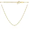 ⭐ Naszyjnik złoty z kulkami diamentowanymi 36+3cm ♥ Ergold