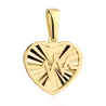 ⭐ Zawieszka złota diamentowane serce z linią życia ♥ Ergold