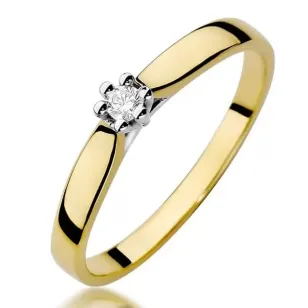 Gold Diamant ring EY-222 0.04ct | ergold