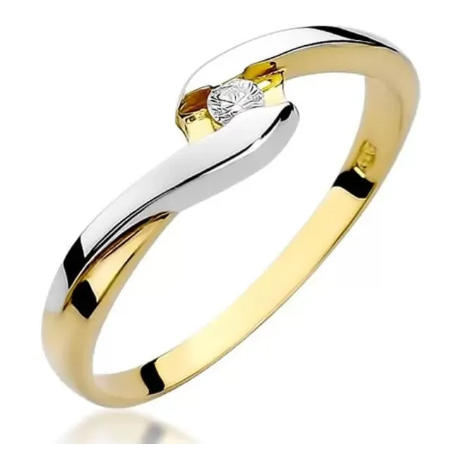Gold Diamant Ring EY-158 0.05ct | ergold