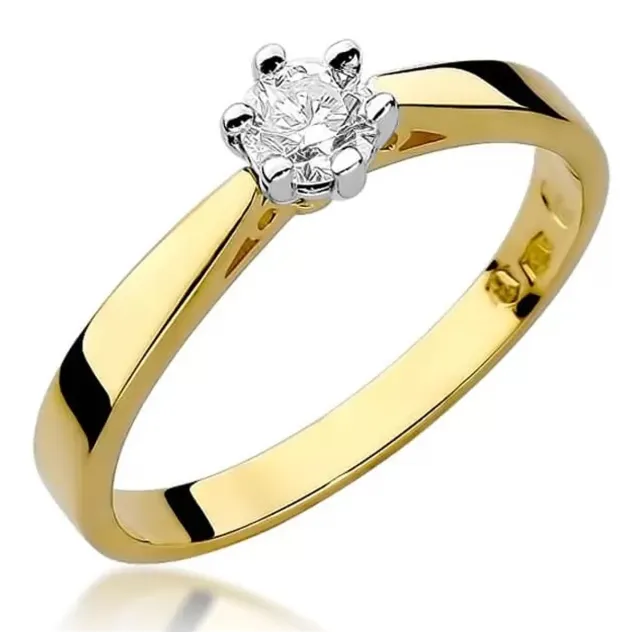 Gold Diamant Ring EY-229B 0.30ct | ergold