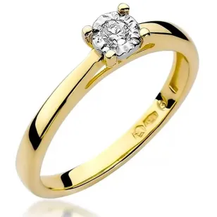 Gold Diamant ring EY-7 0.08ct | ergold