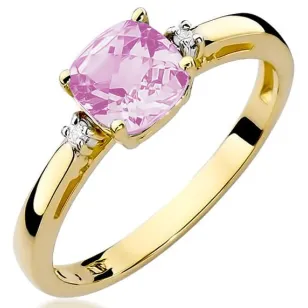 Goldener Diamantring EY-3 Topas | ergold