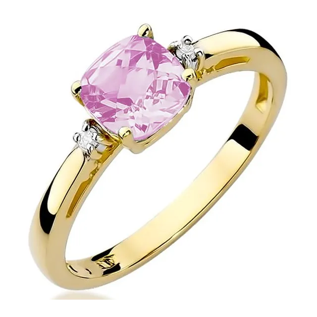 Goldener Diamantring EY-3 Topas | ergold