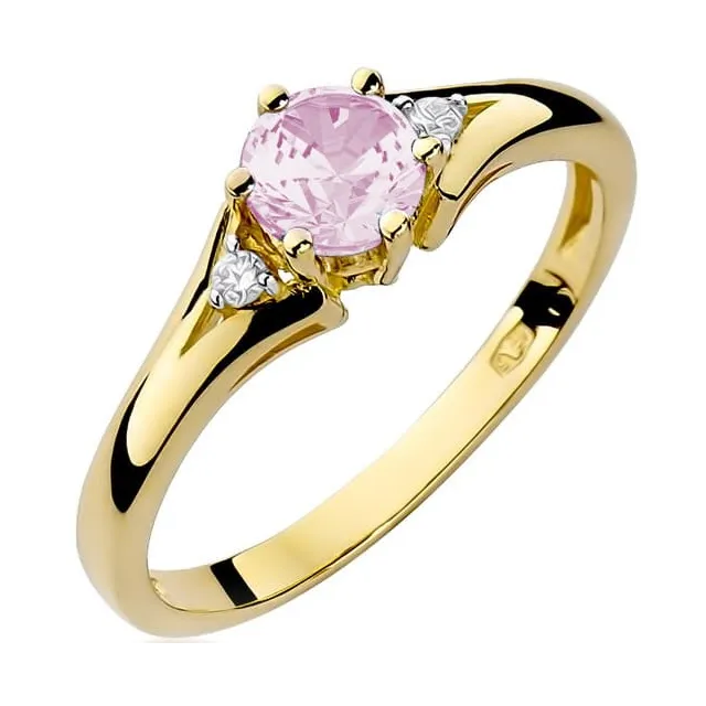 Goldener Diamantring EY-76 Topas | ergold