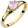 Goldener Diamantring EY-76 Topas | ergold