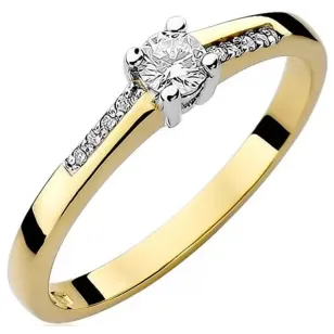 Gold Diamant Ring EY-258 0.19ct | ergold