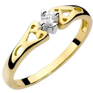 Gold Diamant Ring EY-13 0.10ct | ergold