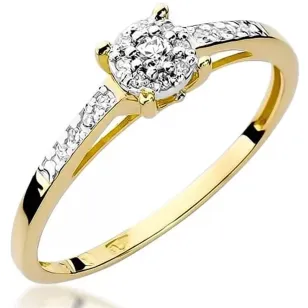Gold Diamant Ring EY-55 0.12ct | ergold