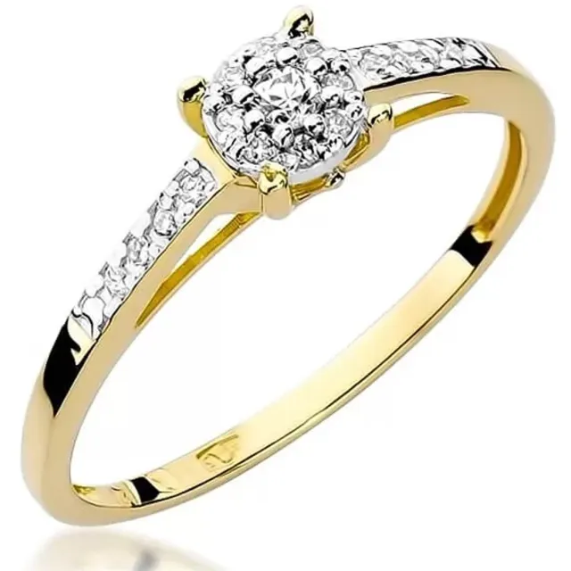 Gold Diamant Ring EY-55 0.12ct | ergold
