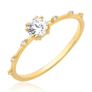 Goldring mit Strasssteinen SQUARE P2.1296 | ergold