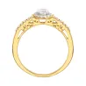 Goldring mit Strasssteinen SQUARE P2.1296 | ergold