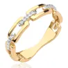 Goldring mit Strasssteinen SQUARE P2.1296 | ergold