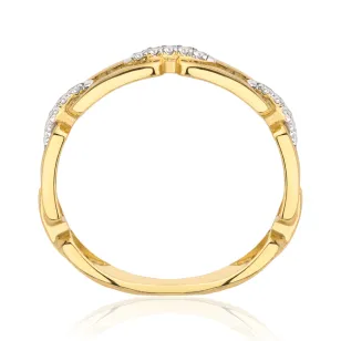 Goldring mit Strasssteinen SQUARE P2.1296 | ergold