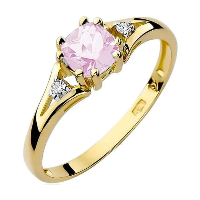Goldener Diamantring EY-44 Topas | ergold