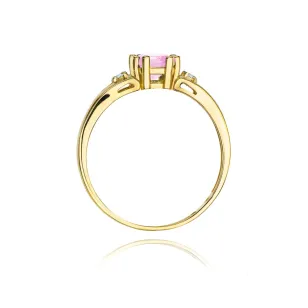 Goldener Diamantring EY-44 Topas | ergold