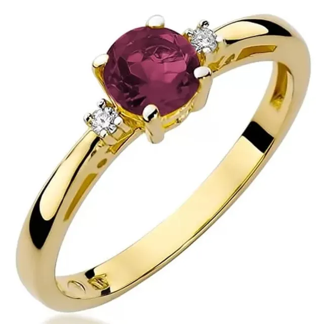 Gold Diamantring EY-10 Rubin | ergold