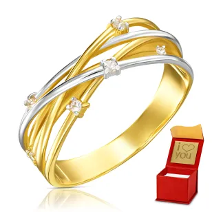 Gold-Ring mit Verflechtung P1.974 | ergold