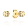 ⭐ Kolczyki kulki super lekkie diamentowane 7 mm ♥ Ergold